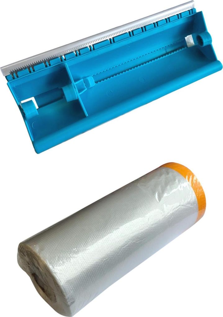 Maler Abdeckfolie 270cm x 20m auf Rolle mit Folienabroller