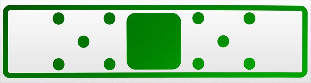 Kiwistar Pflaster Magnetschild Schild magnetisch - 45cm Grün - reflektierend - Magnetfolie für Auto PKW Kfz