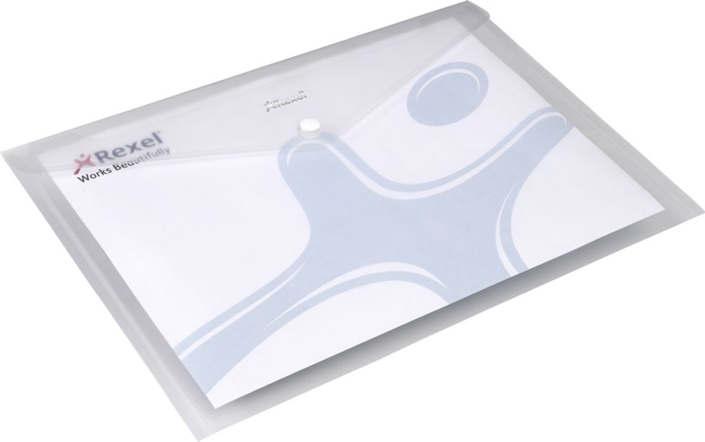Rexel Dokumententasche ICE DIN A3 quer PP transparent 5 Stück
