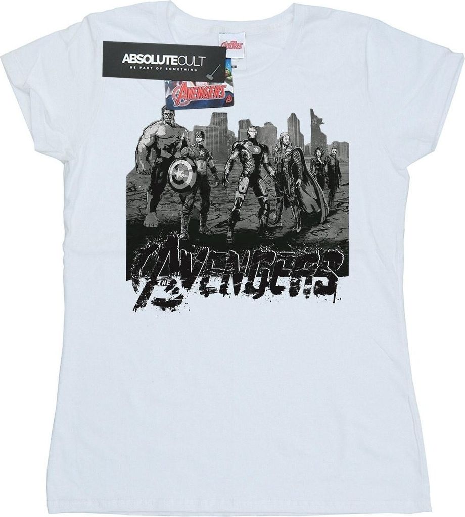 Marvel - "Avengers" T-Shirt für Damen BI8673 (S) (Weiß)