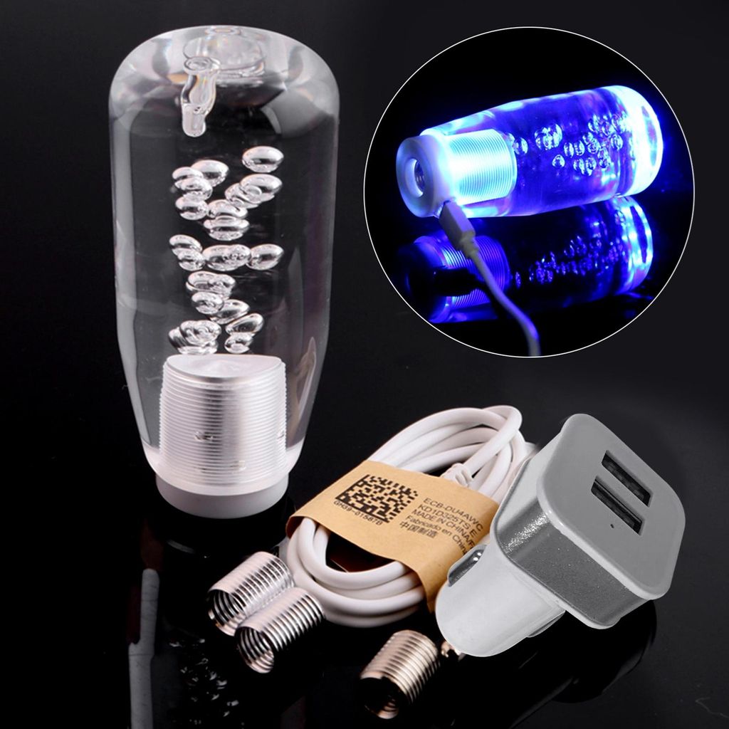 Auto Schalthebelknauf Shifter Crystal Style Manuelles Schalten Kopf Universal LED Schalthebel 10cm/15cm/20cm/25cm