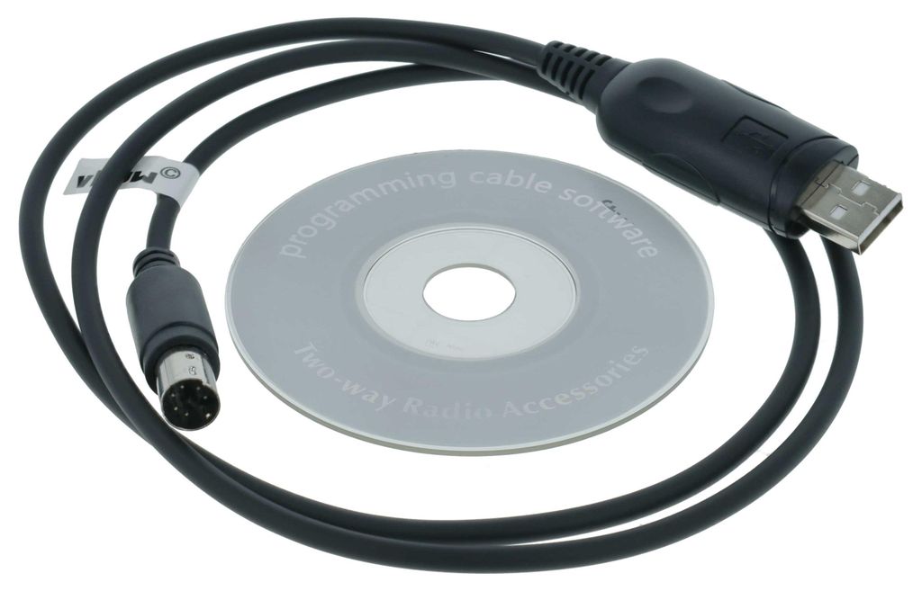 vhbw USB Programmierkabel Ersatz für CT-29B für Funkgerät, schwarz