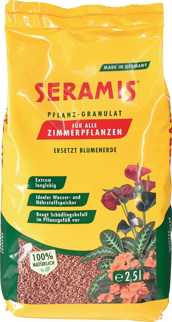 Seramis Granulat 2,5L fr gesunde Zimmerpflanzen Wachstum