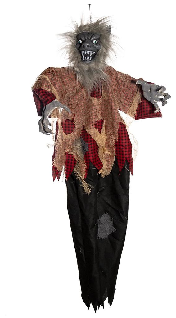 Heulender Werwolf als Hängefigur mit Bewegung & Licht 120 Produktbild 
