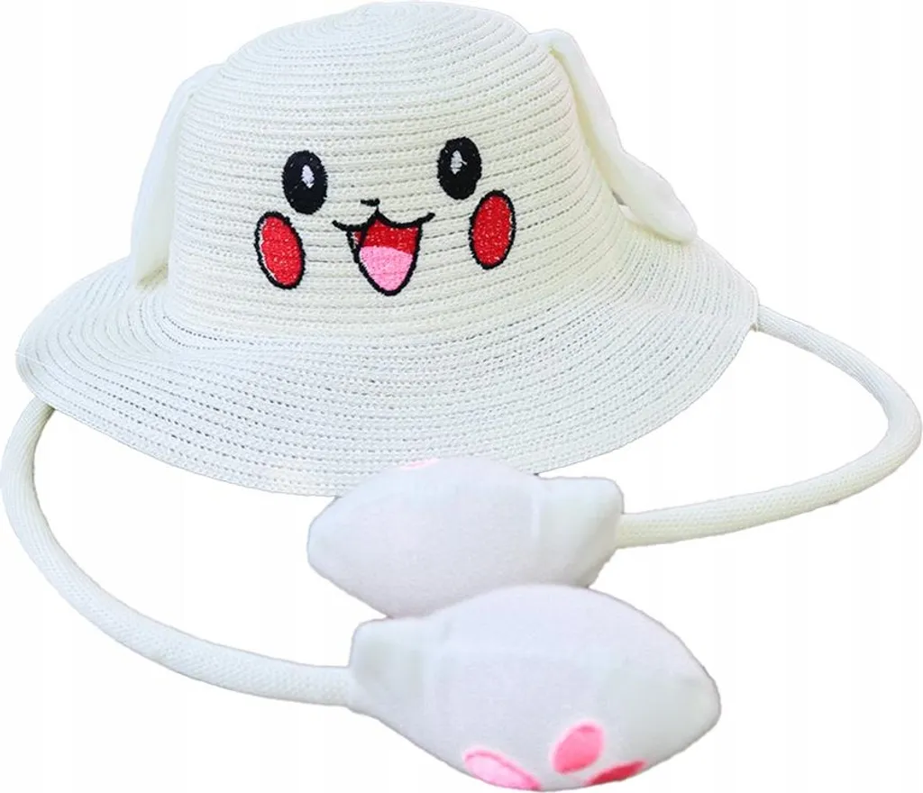Cappello Mare Bambina Pokemon Crema - Orecchie 3D - Prezzo Top