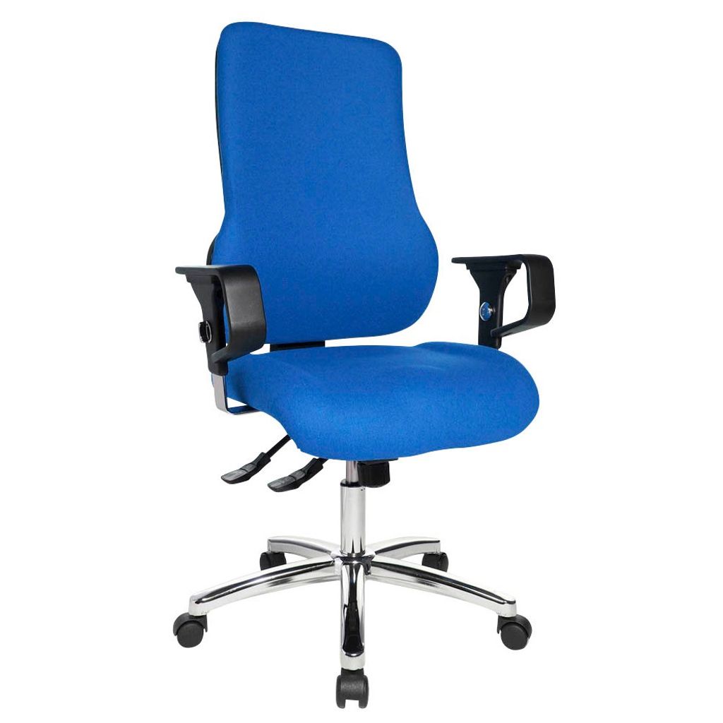 Topstar Bürostuhl Sitness 55, SD69X L56 hellblau, chrom Stoff