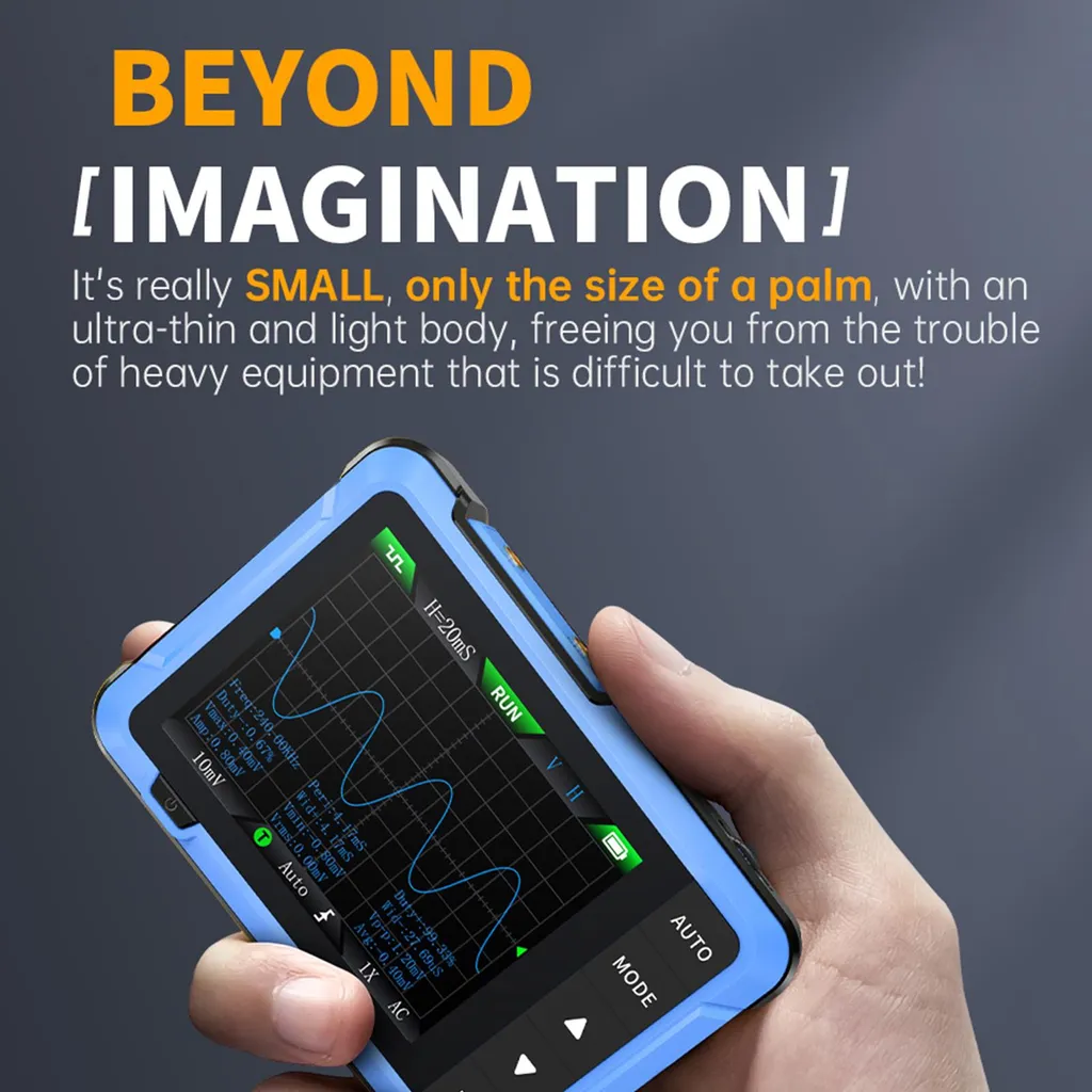 Multimètre oscilloscope 2 en 1 portable pour diagnostic électronique pro - 8
