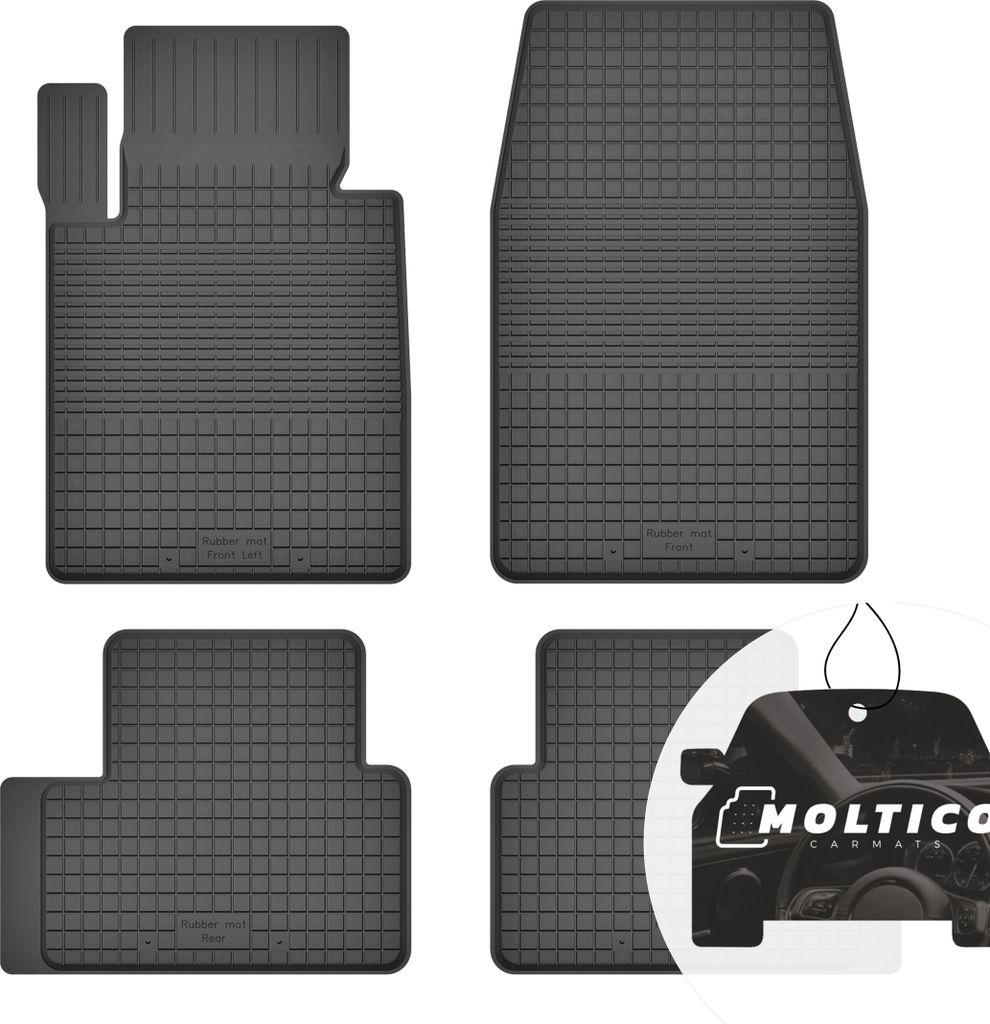 Gummimatten mit Rand Auto Fußmatten Gummi Automatten Passgenau 4-teilig Set - passend für Jeep Grand Cherokee IV WK2 ab 2010