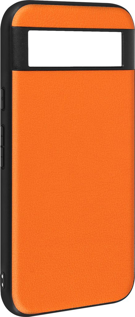 Avizar, Hybrid Hülle Google Pixel 8a Lederoptik Cowhide Cover, Orange