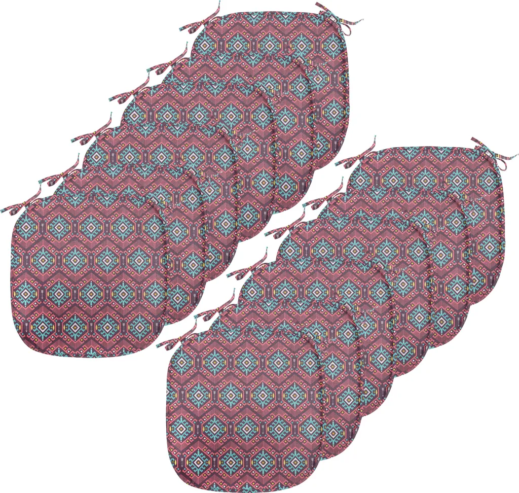 Galette de Chaise Imperméable Motif Tribal pour Cuisine et Salle à Manger