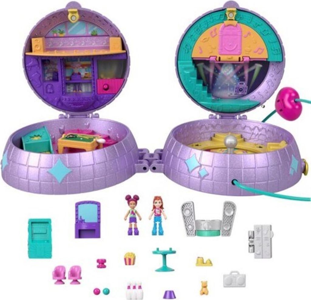 Polly Pocket Doppelspaß Rollschuhdisco Schatulle, zum Thema Produktbild 14