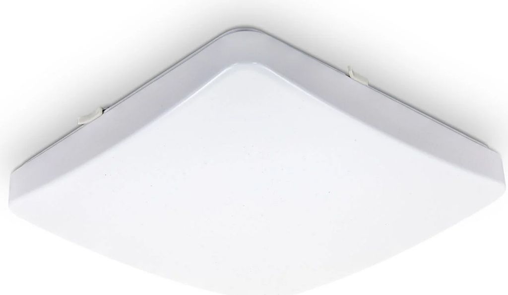 B.K.Licht LED Deckenleuchte Weiß eckig 27x27cm 12W 1200lm Produktbild 