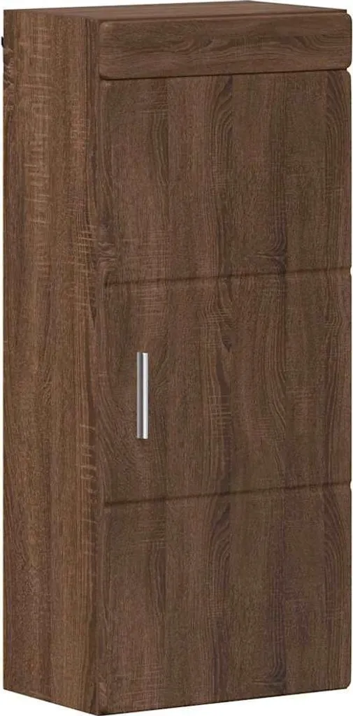 Armadio da bagno TULUM Marrone Effetto rovere Materiale ligneo