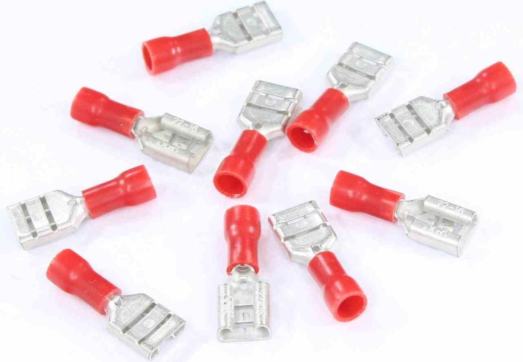 Flachstecker 6,3Mm Buchse Isoliert, 0,8Mm, 0,5-1,5Mm, 10St.