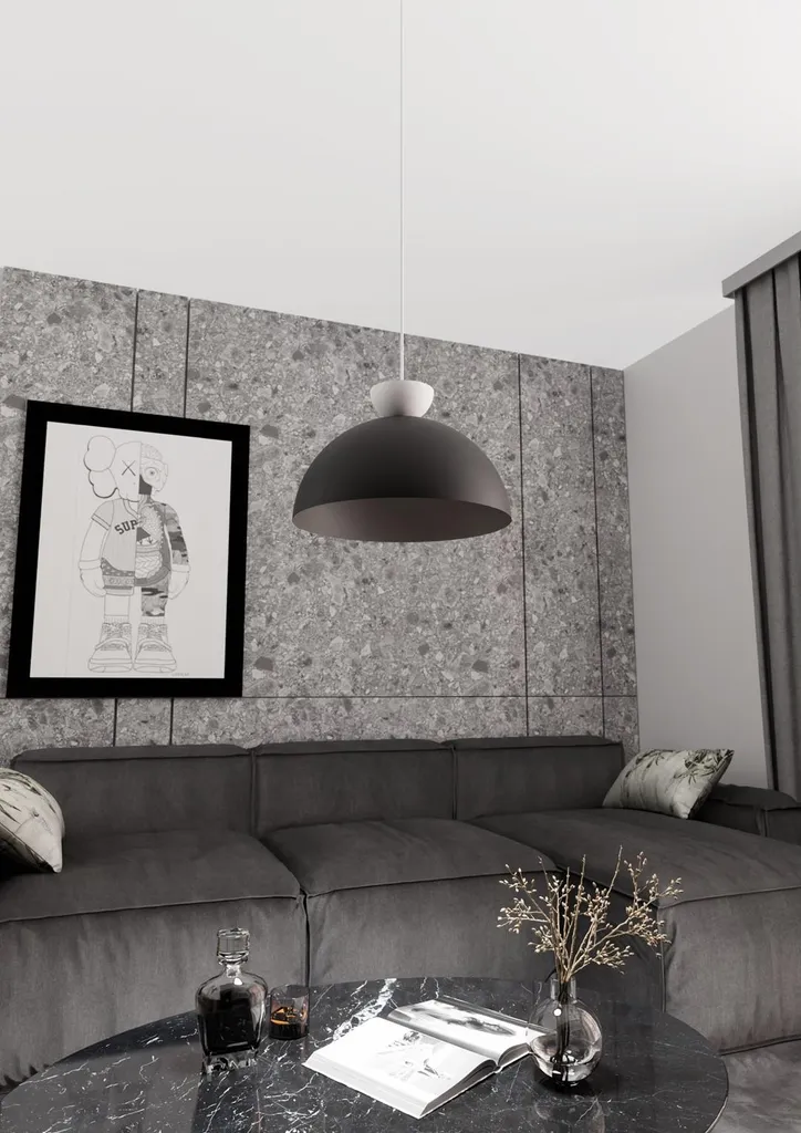 Suspension LUNARO Métal : Éclairage Design pour Grands Espaces 140cm - 4