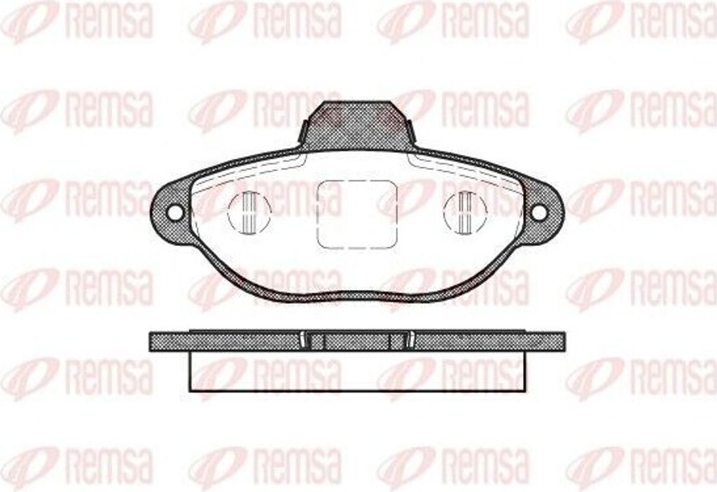 REMSA Bremsbeläge Satz Vorne Bremsklötze für FIAT PANDA (169) 0414.20