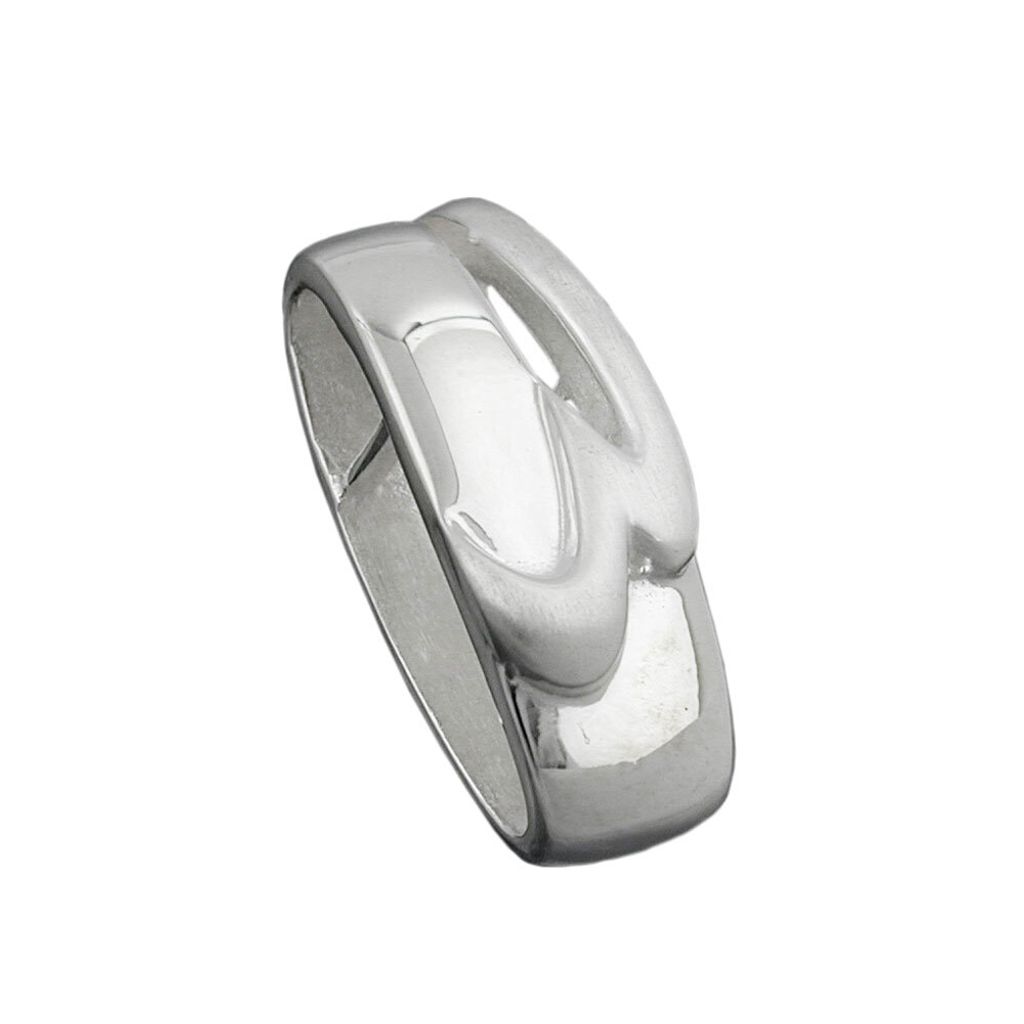 Anhänger 23x9x8mm Schlaufe glänzend matt Silber 925 silber 23x9x8mm