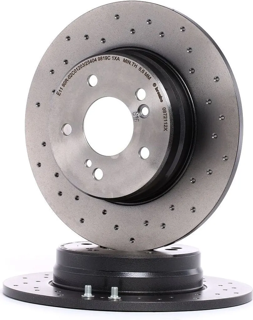 Brembo 08.7211.2X Disque de Frein Arrière pour Mercedes Classe C W203