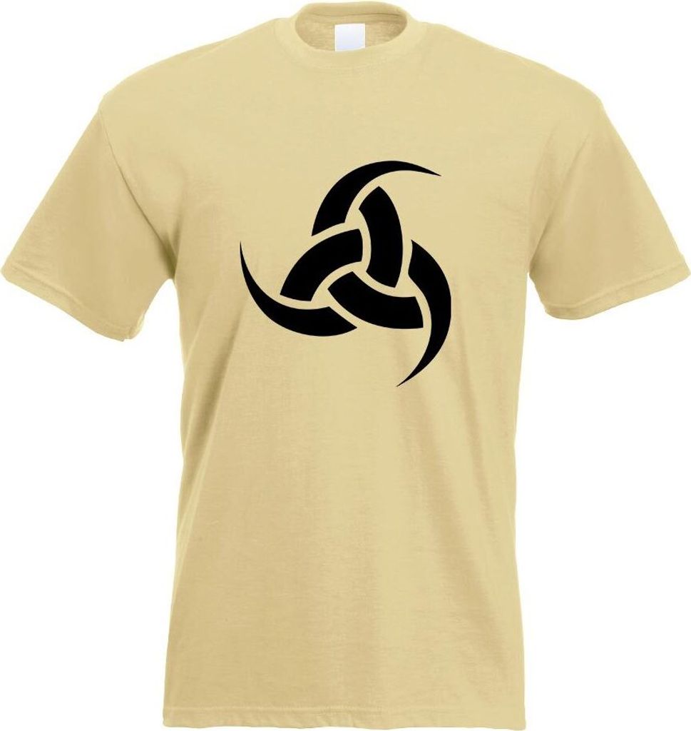 Kiwistar - T-Shirt - Khaki - Tripple Horn von Odin Motiv Bedruckt Funshirt Design Print - mit Motiv Bedruckt - Funshirt Design - Sport - Freizeit -...