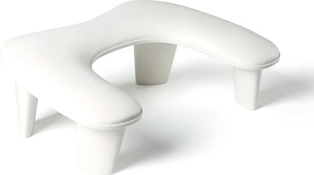 Poggiamano Unghie Ecopelle Grigio: Accessorio Manicure Casa e Salone