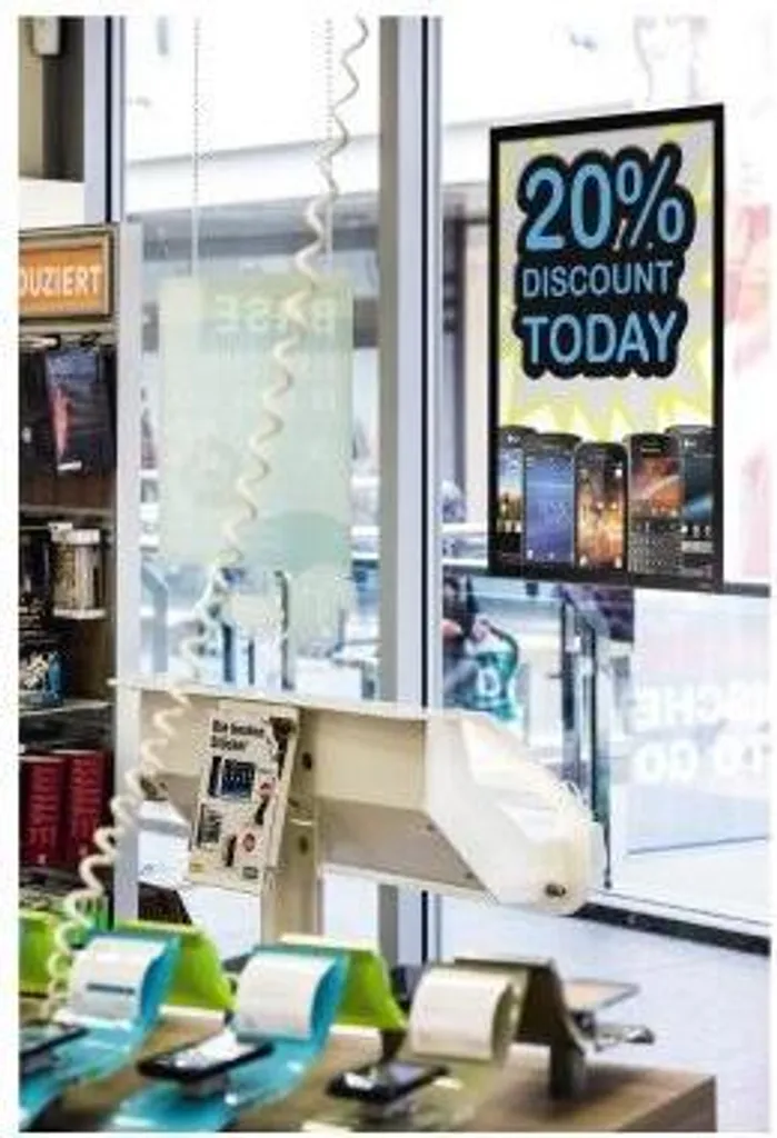 Cadre pour Affichage Vitrine Boutique 50x70 cm DURAFRAME POSTER SUN Noir