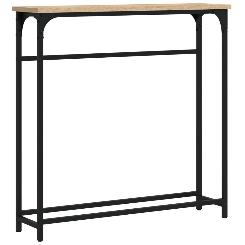 vidaXL Stolik konsola dąb sonoma 75x19,5x75 cm materiał Zdjęcie produktu 