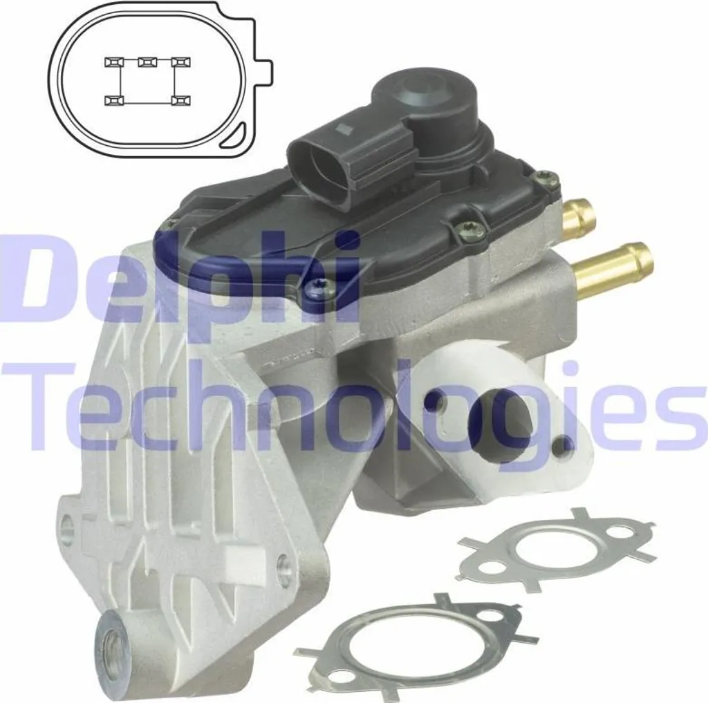 Vanne EGR Delphi EG10424-12B1 pour Audi A3 et VW Golf V OE 06F131503A