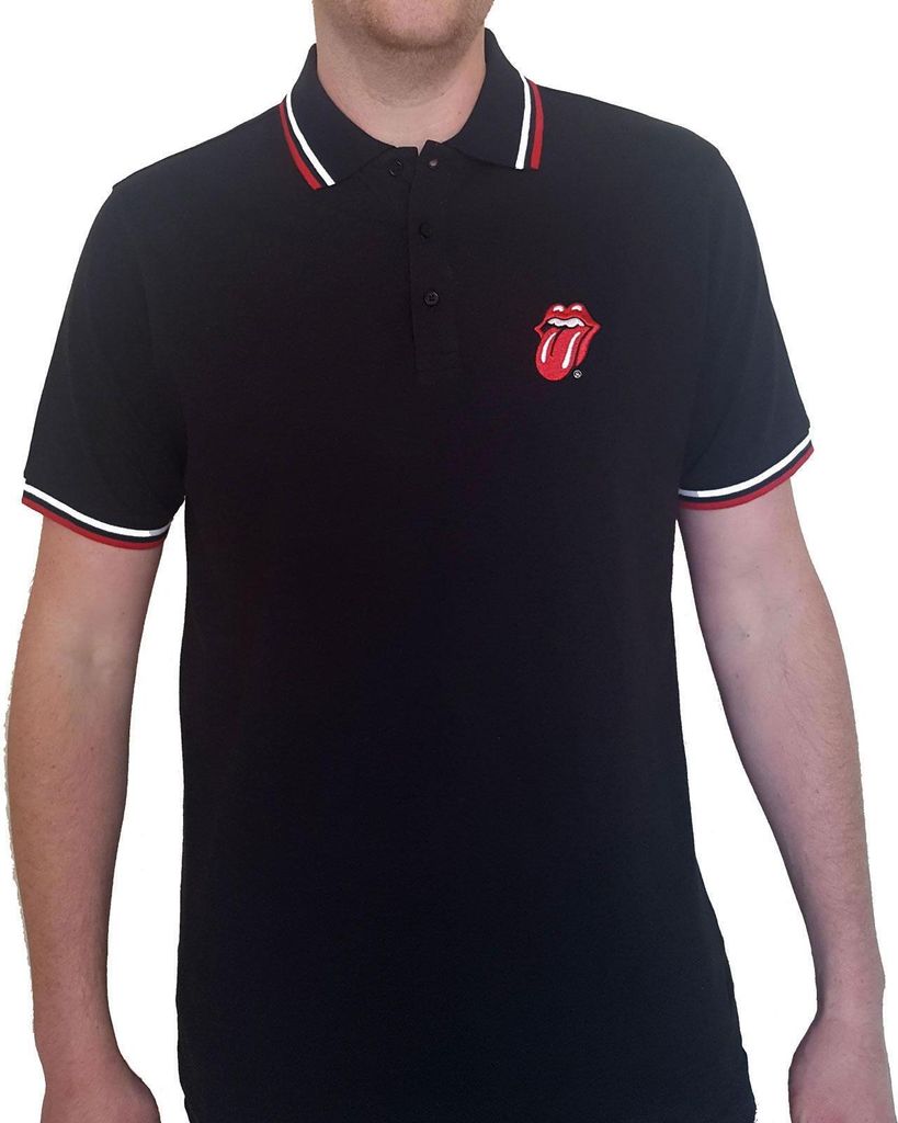 The Rolling Stones - "Classic" Poloshirt für Herren/Damen Uni RO1172 (S) (Schwarz)
