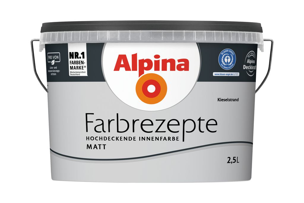 Alpina Farbrezepte Kieselstrand matt 2,5 Liter Produktbild 