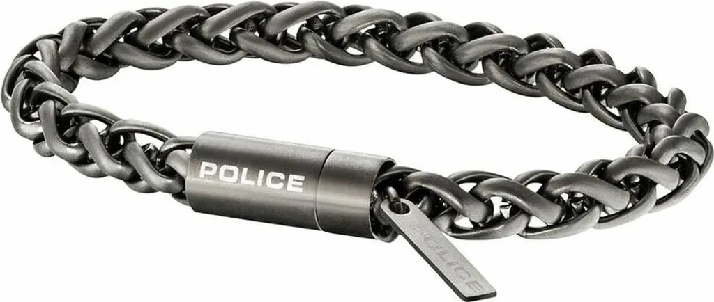 Bracelet Homme en Cuir Tressé Police Modèle PJ25135BSU04-L Taille L