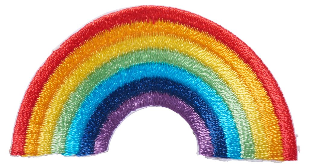 Bügelapplikation "Regenbogen" Produktbild 