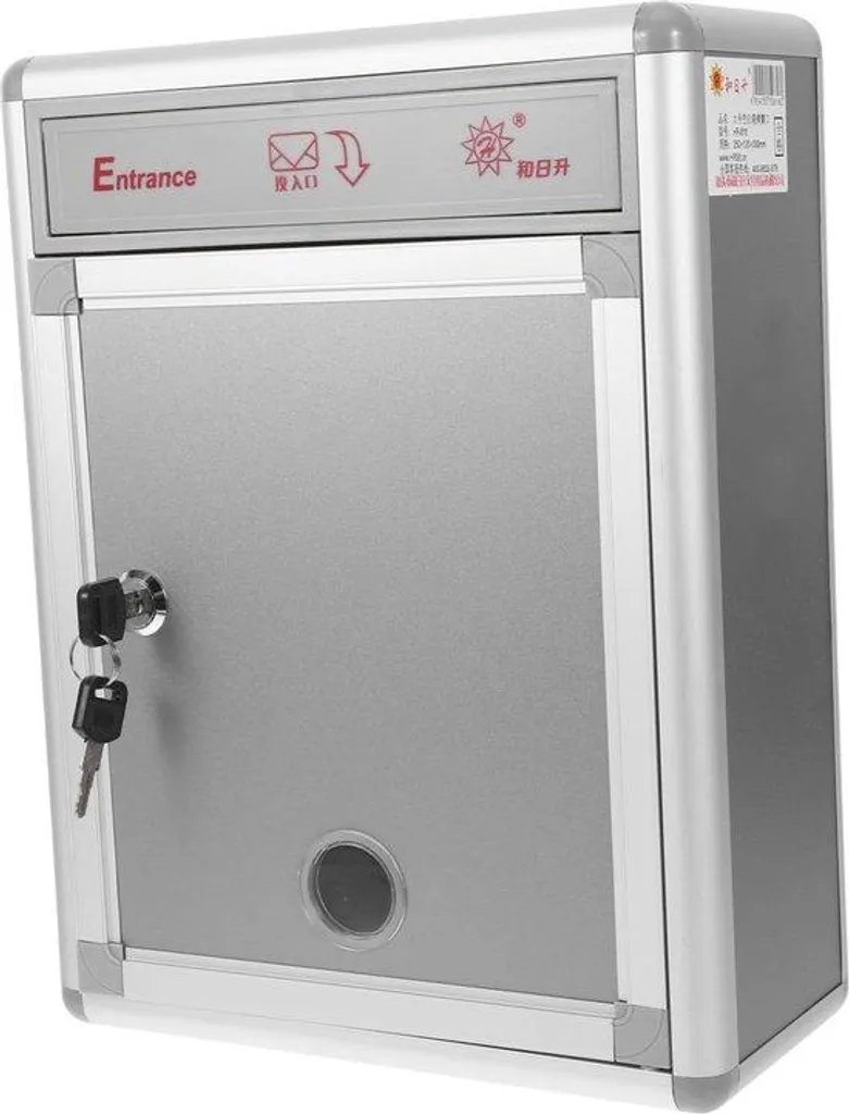 Boîte de réception sécurisée en acier pour courrier et avis confidentiels