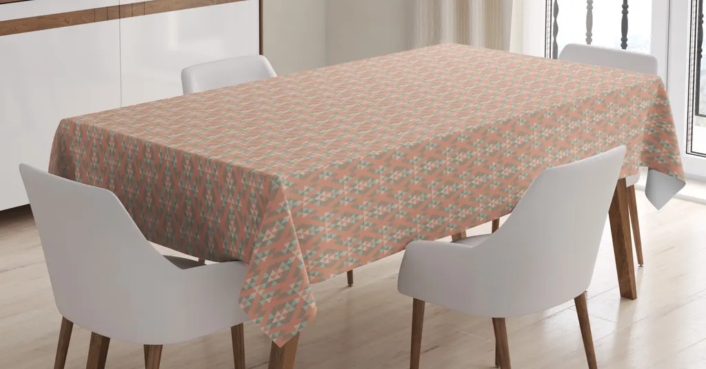 Tovaglia ABAKUHAUS 140x240 Esterno/Interno Impermeabile Chevron Art