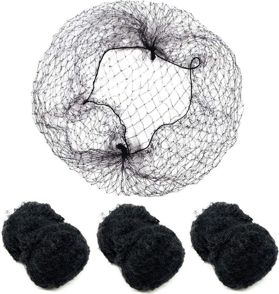 100 Stück Haarnetze unsichtbar Elastisches Haarnetz, 20", Produktbild 