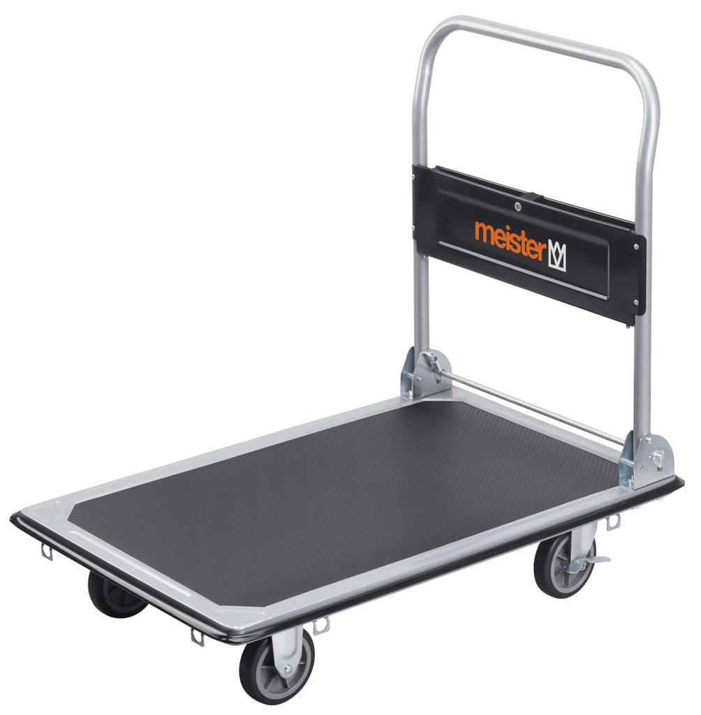 Meister Plattformwagen bis 300 kg Tragkraft Transporthilfe mit Lenkrollen