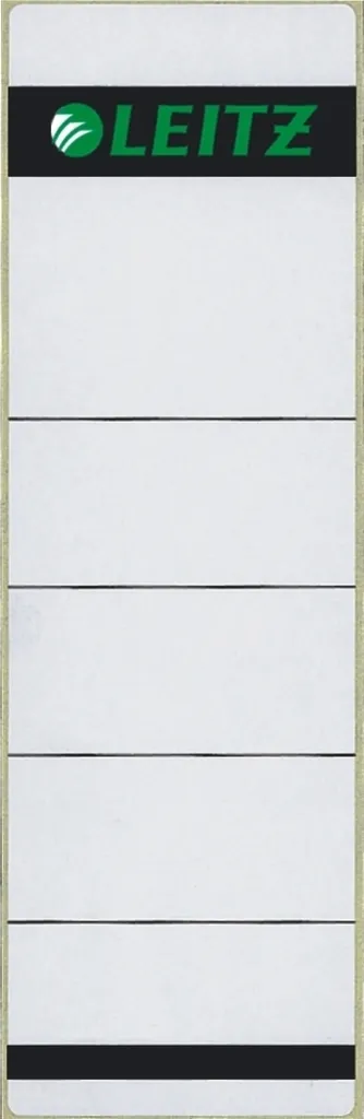 Étiquettes dos classeur 61x191mm adhésives gris clair UE 100 pièces