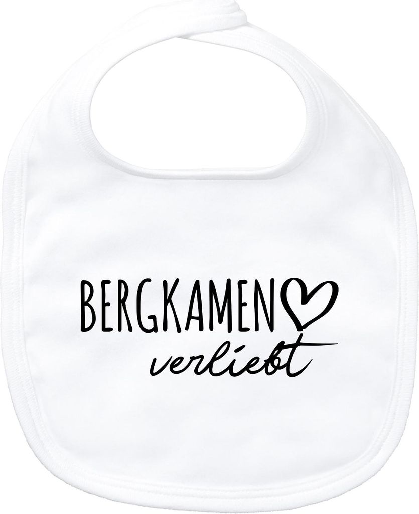 Huuraa Baby Lätzchen Bergkamen verliebt White Klettverschluss Baumwolle Latz Geschenkidee