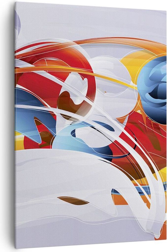 Bild auf Leinwand - Leinwandbild - Einteilig - Abstraktion modern - 70x100cm - Wand Bild - Wanddeko - Wandbilder - Leinwanddruck - Wanddekoration -...