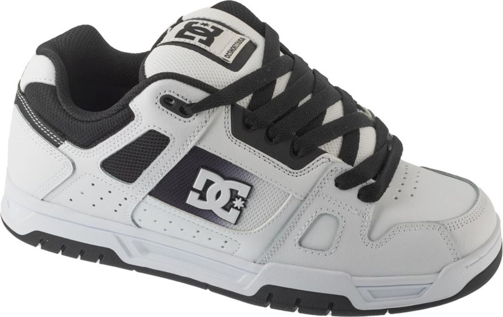 DC Shoes Stag - Herren Sneakers Skater Skate Schuhe Leder Weiß DC01813-062 , EU 42.5