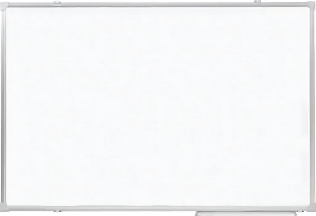 Tableau blanc inscriptible 60x90 cm magnétique avec porte-accessoires