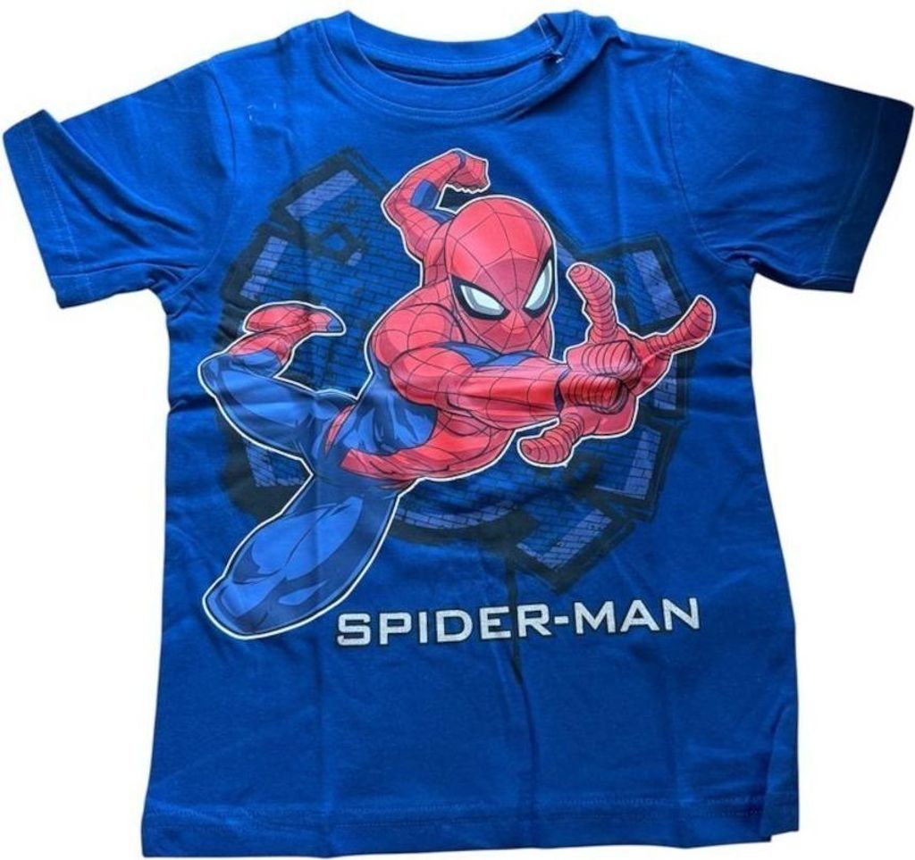 Kurzärmliges T-Shirt für Jungen | "Spiderman"| Blau oder Grau | Blau,134
