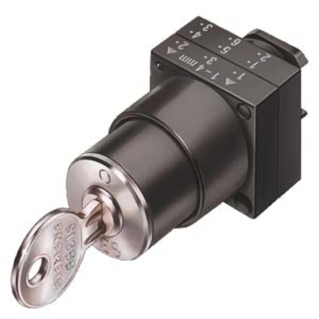 Siemens 3SB3000-4LD01 Interrupteur à Clé CES 22mm Plastique SSG1
