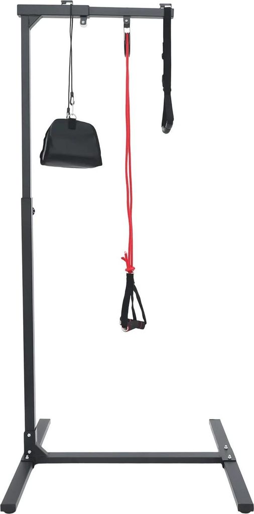 Aufstehhilfe Stützgriff - Stehrahmen - Tragkraft 100 kg - Stahl - Handgriff - Balancetraining - Für Senioren - Schwarz