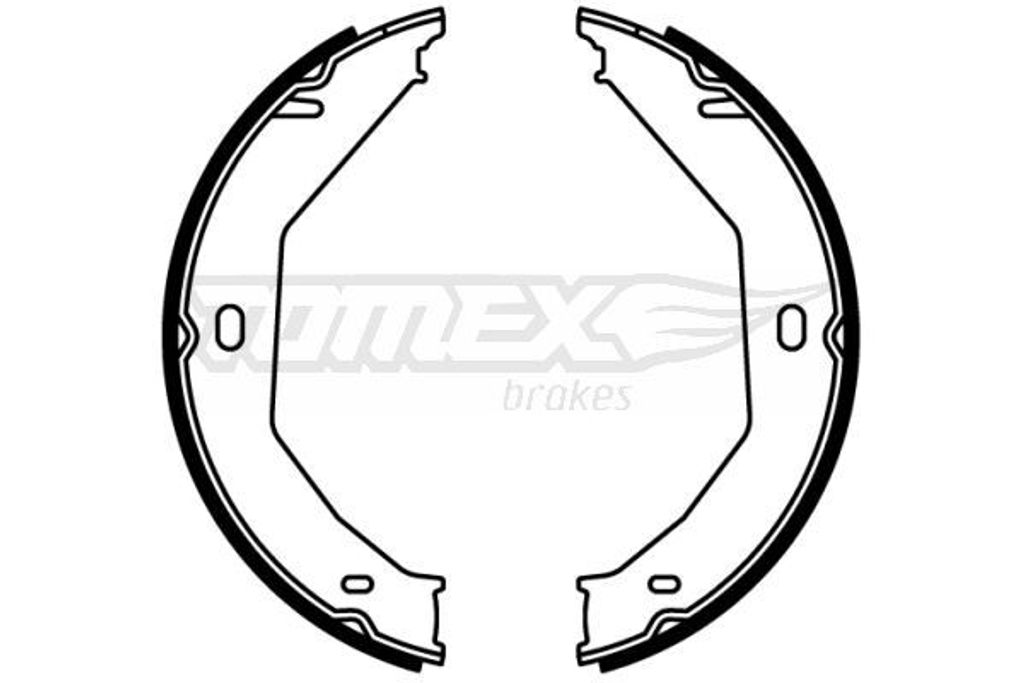 TOMEX brakes Bremsbackensatz Trommelbremse Hinten für JEEP GRAND CHEROKEE II (WJ, WG) 195mm TX 22-58