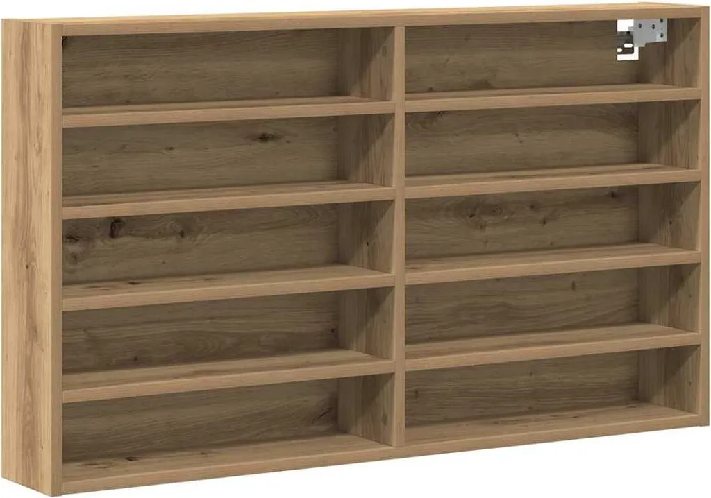 Vetrina con ripiano in rovere Artisan 100 x 15 x 58 cm Materiale ligneo