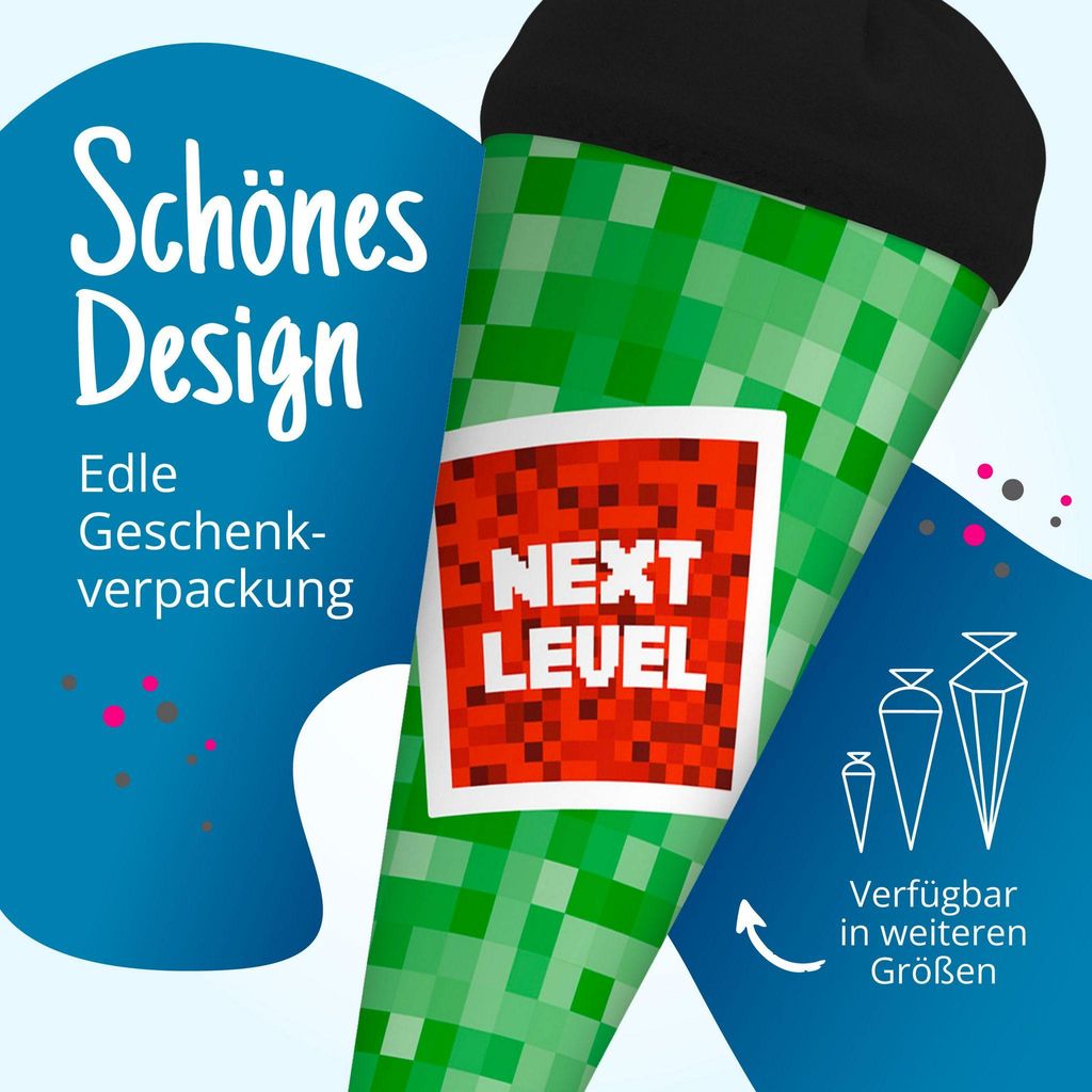 itenga Geschwisterschultüte 35cm "Pixel - Next Level" Produktbild 