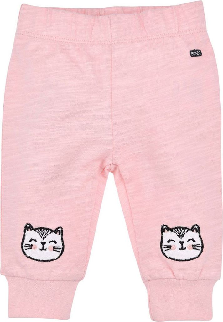BONDI Baby Laufhose "Kätzchen" 93703 - Apricot / Schwarz | Jogginghose Größe: 86
