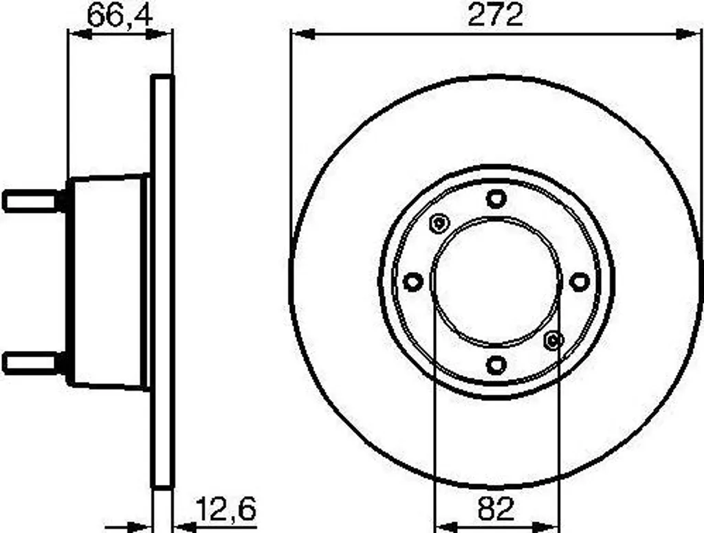 Disque de frein haute teneur en carbone Bosch 0986478402 pour Spider