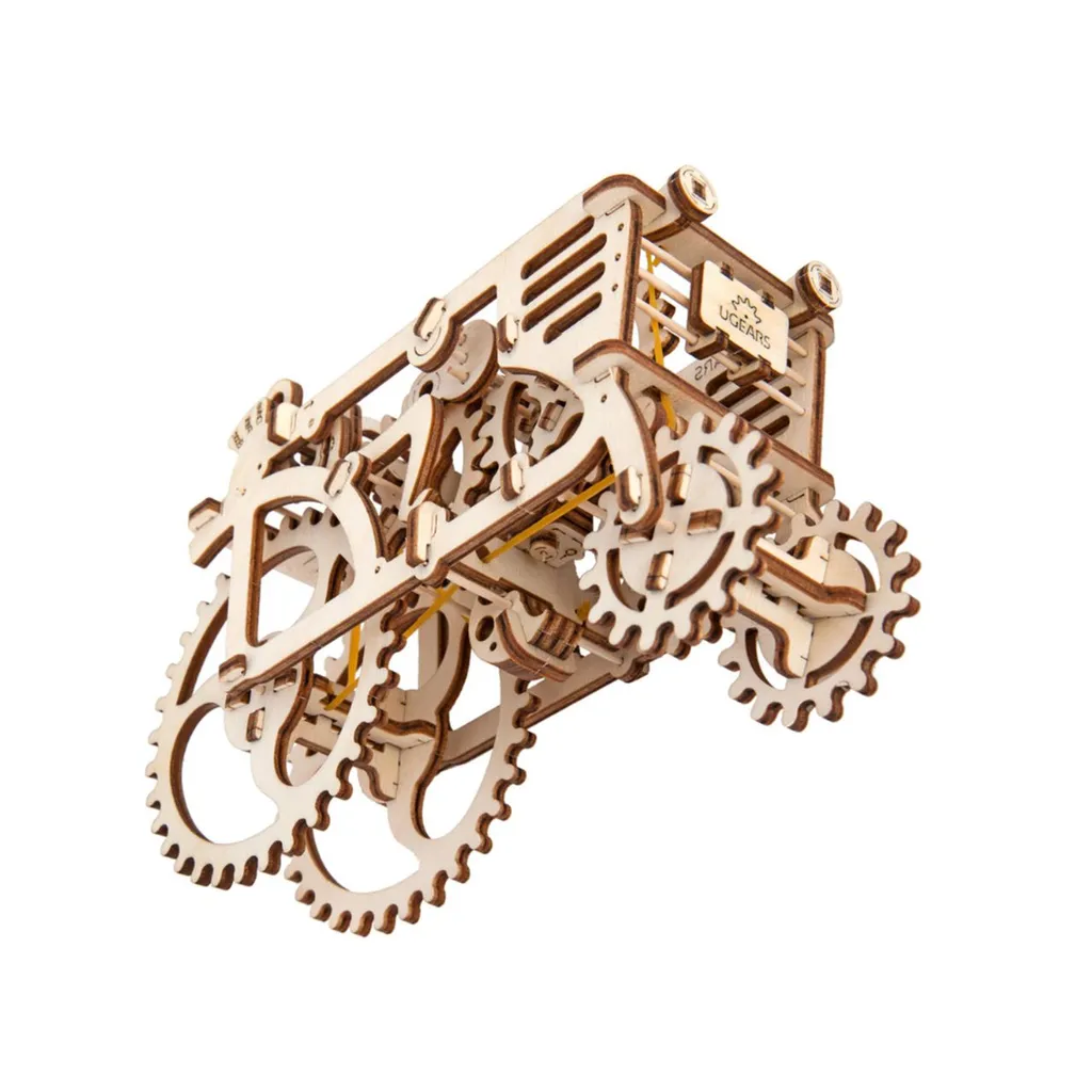 Ugears Tracteur en Bois - Puzzle 3D Mécanique Maquette de Collection
