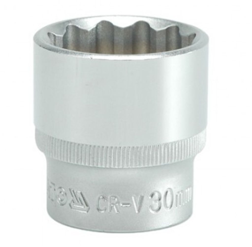 Yato YT-1291, Socket, 1/2", Metrický, 1 hlava/hlavy, 30 mm, Obrázek produktu 